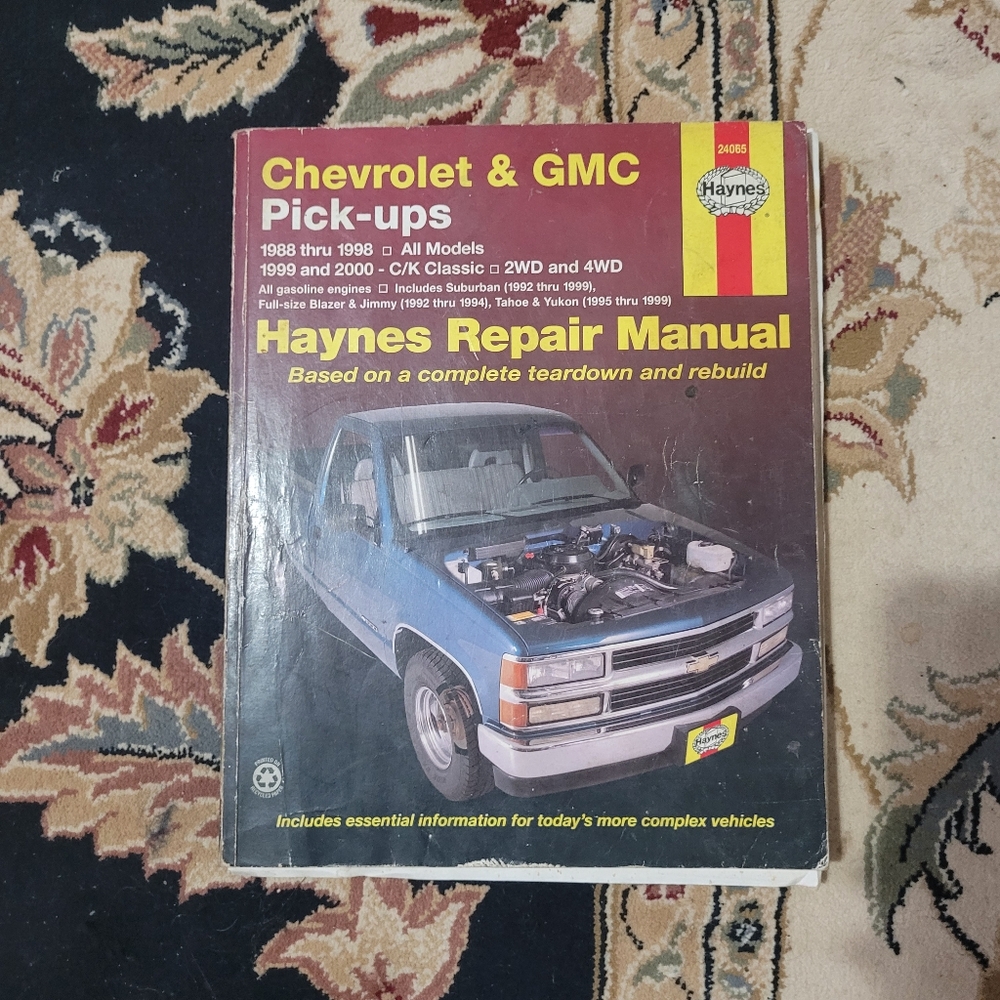 HAYNES #24065 CHEVROLET & GMC PICK-UPS 1988-98 All Models, 1999-2000 C/K Classic